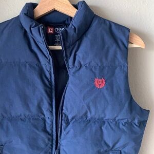 CHAPS Boys Navy Blue Feather Down Puffer Vest